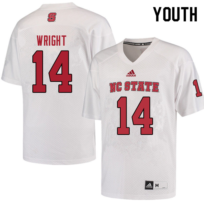 Youth #14 Dexter Wright NC State Wolfpack College Football Jerseys Sale-Red - Click Image to Close